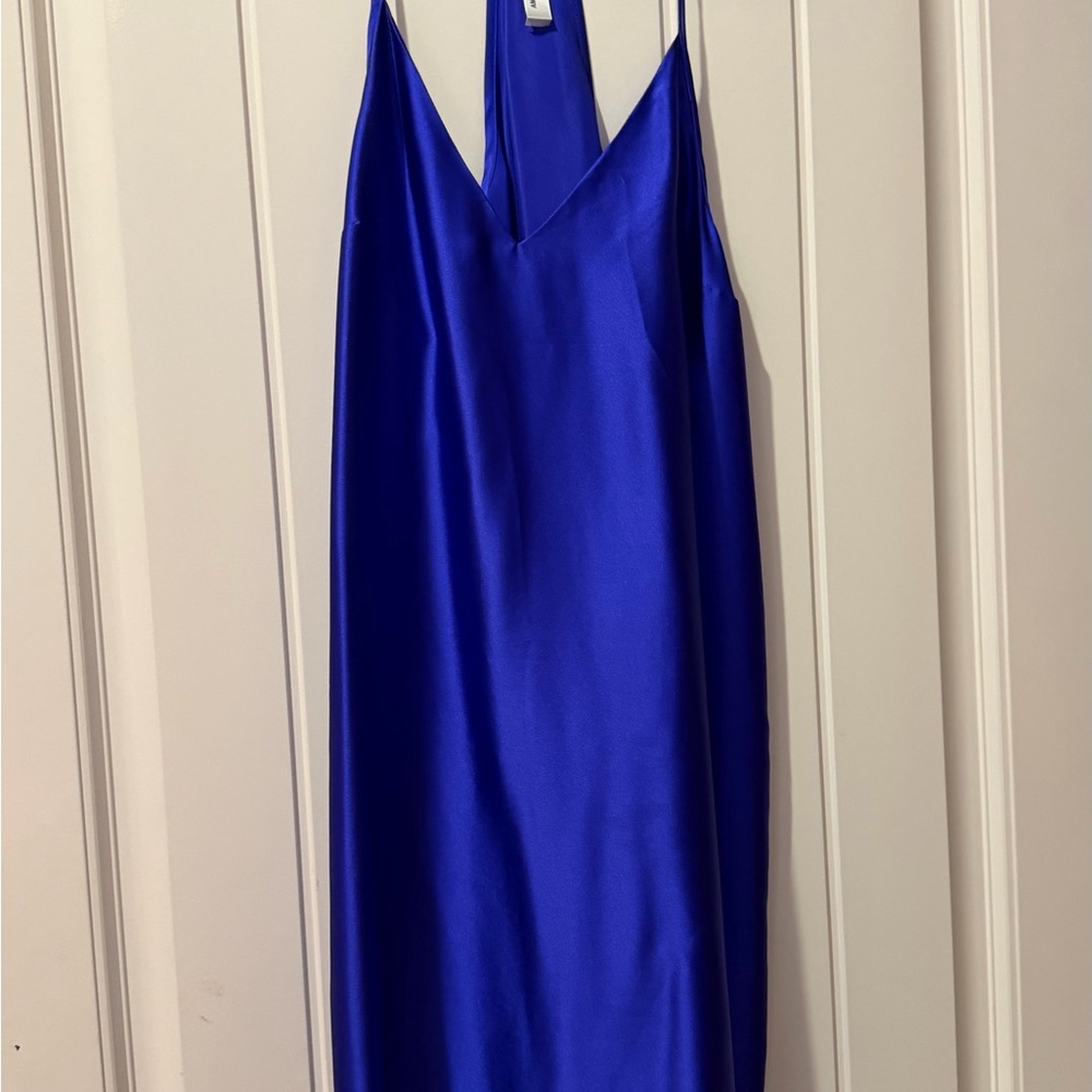 Amanda Uprichard Royal Blue Backless Dress